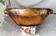 Antique 19`c Ottoman Empire Glazed Pottery Ceramic Fruit Dish Soup Bowl - 30 Cm Primitives photo 5