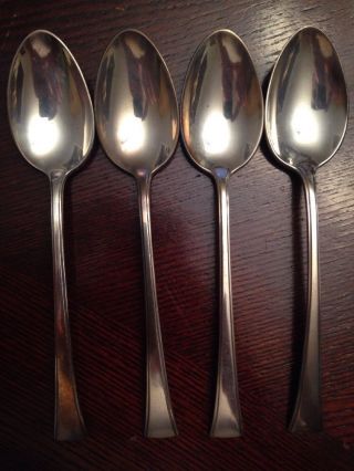 4 Tranquility Teaspoon By Fine Arts Sterling Silver 6 Inch Tea Spoon photo