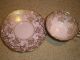 Royal Stafford Tea Cup & Saucer White/pink & Gold Grapevine Trim With Stand Cups & Saucers photo 1