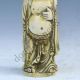 Chinese Exquisite Hand - Carved Antlers Buddha Statue Buddha photo 2