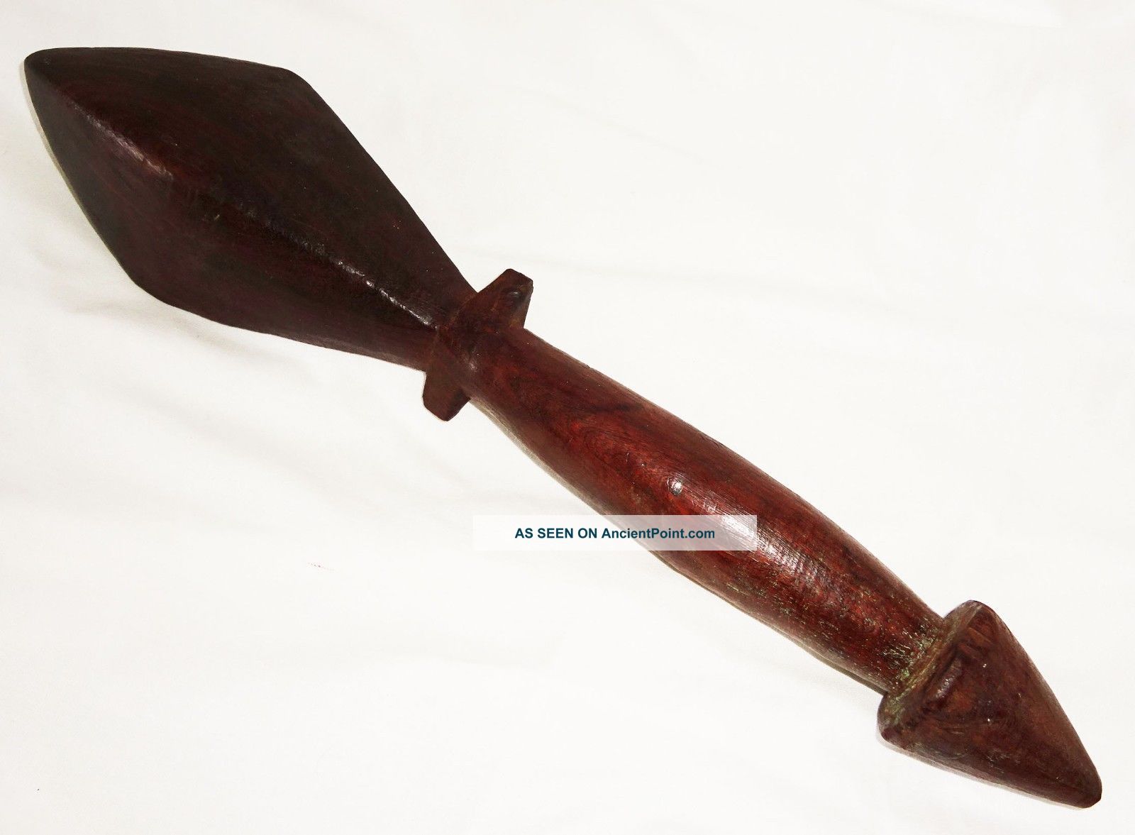 Antique Solomon Islands Short Wooden Carved War Club (dil) Pacific Islands & Oceania photo