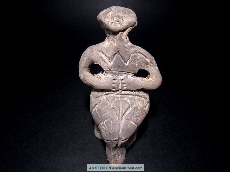Choice Neolithic Ceramic Idol Figurine–vi Millennia B.  C,  Replica Neolithic & Paleolithic photo