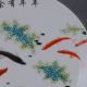 Chinese Famille Rose Porcelain Hand - Painted Fish Plate W Qianlong Mark B742 Plates photo 1