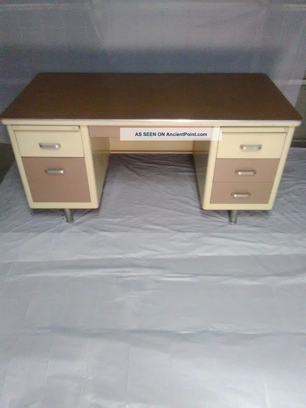 Vintage Metal Tanker Desk W/ Delivery This Weekend,  Only Post-1950 photo