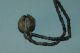 Prehistoric Hohokam Copper Bell Necklace With Black Stone Beads Native American photo 4