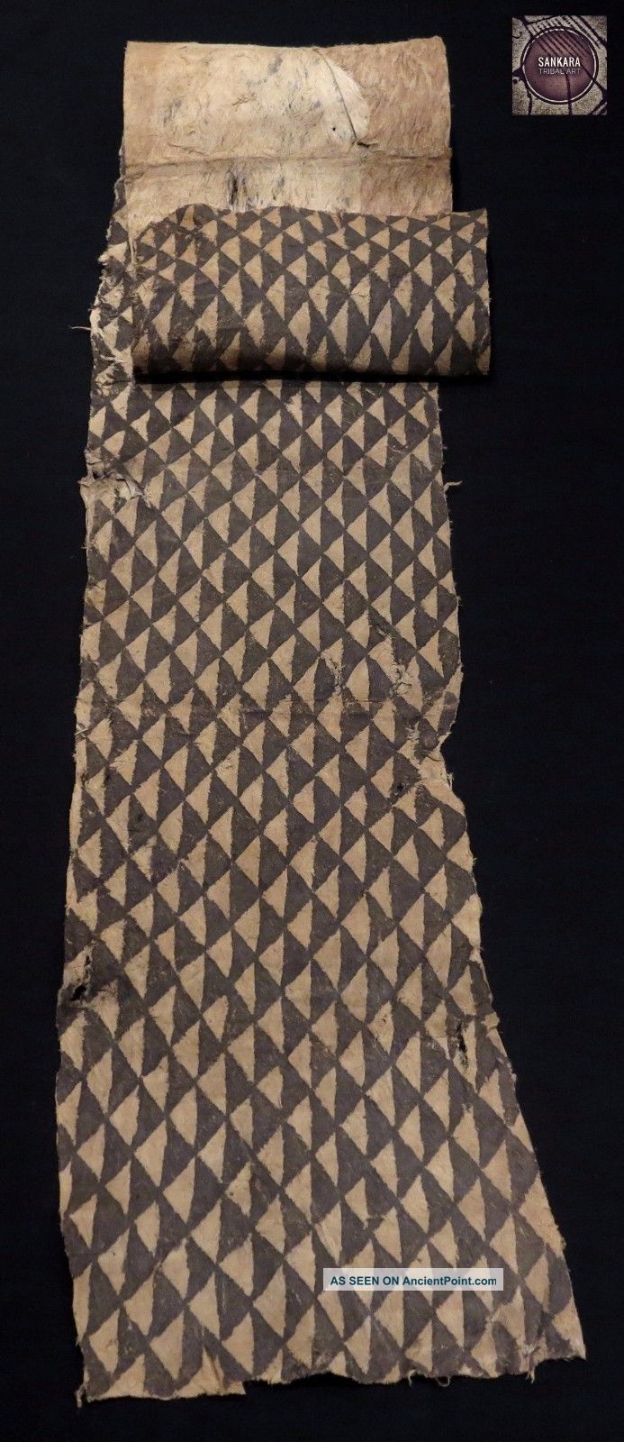 Fine Large Kuba Barkcloth – Dr Congo Other African Antiques photo