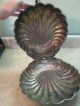 Vtg Sheffield Silverplate Clam Shell Buffet Hinged Lid Serving Dish Footed Platters & Trays photo 4