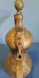Extremely Rare Large Middle East Bedouin Brass Dallah Coffee Pot Saudi Arabia Middle East photo 6