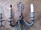Antique Diecast Metal Bow And Ribbon Wall Sconce Light Fixture - Restore Chandeliers, Fixtures, Sconces photo 2