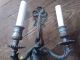 Antique Diecast Metal Bow And Ribbon Wall Sconce Light Fixture - Restore Chandeliers, Fixtures, Sconces photo 3