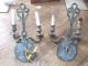 Antique Diecast Metal Bow And Ribbon Wall Sconce Light Fixture - Restore Chandeliers, Fixtures, Sconces photo 5