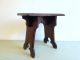 Victorian Gothic Arts And Crafts Oak Stool 1800-1899 photo 1