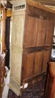 Antique White Carved French Oak Brittany Painted Armoire. 1800-1899 photo 7