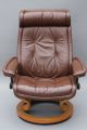 Ekornes Stressless Recliner Leather Lounge Chair - Norway Danish Modern Eames Post-1950 photo 3