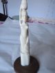 Antique Carved Bovine Bone African Fertility Statue Woman Figure Chinese Virgo Other African Antiques photo 5