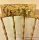 Pair Vintage Faux Bamboo Barrel Back Chinoiserie Painted Chairs Post-1950 photo 7