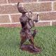 Vintage West African Bronze / Metal Drummer Other African Antiques photo 3