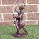Vintage West African Bronze / Metal Drummer Other African Antiques photo 4