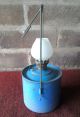 Vintage Paraffin Outhouse Lamp Glass Shade Hanging Greenhouse Camping Shed Light 20th Century photo 2