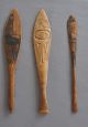 4 Old Northwest Coast Canoe Dance Paddles - Carved Painted - Tlingit - Haida Native American photo 9