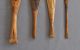 4 Old Northwest Coast Canoe Dance Paddles - Carved Painted - Tlingit - Haida Native American photo 4