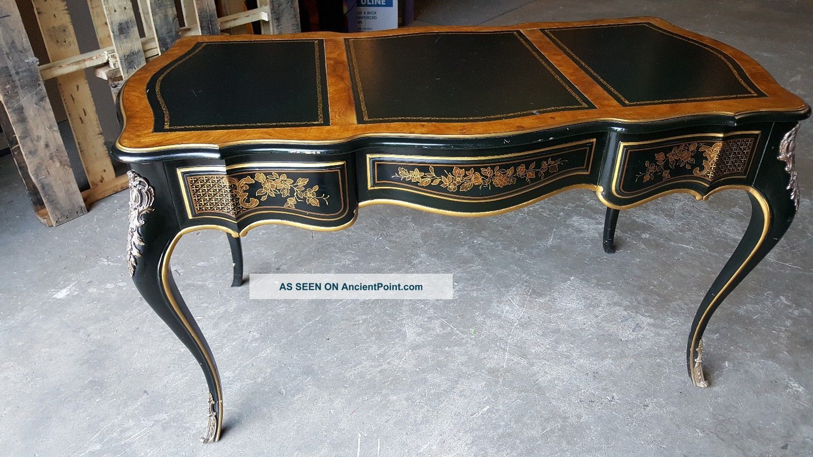 Drexel French Louis Xv Writing Desk.  584 - 002 With Chair Post-1950 photo