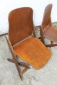 Pair Vintage American Seating Wood Folding Chairs,  Made In Grand Rapids Mi 1900-1950 photo 1