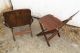 Pair Vintage American Seating Wood Folding Chairs,  Made In Grand Rapids Mi 1900-1950 photo 2