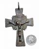 Lovely Medieval Bronze Cross Pendant W/ Crucified Jesus - Wearable Artifact St40 Roman photo 3
