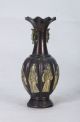 Chinese Bronze Gilt Hand Carved Eight Immortals Vase W Qing Dynasty Mark Ht036 Vases photo 3