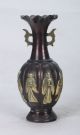 Chinese Bronze Gilt Hand Carved Eight Immortals Vase W Qing Dynasty Mark Ht036 Vases photo 5