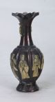 Chinese Bronze Gilt Hand Carved Eight Immortals Vase W Qing Dynasty Mark Ht036 Vases photo 7