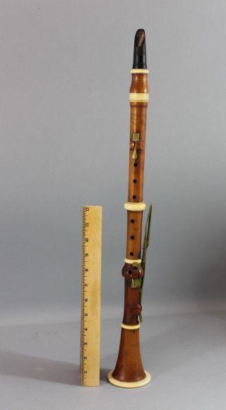 Antique Circa 1840s Firth,  Hall & Pond Boxwood Flute & Fife Instruments & Box Nr photo