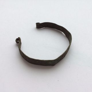Small Ancient Viking Bronze Bracelet.  Kievan Rus 9 - 10 Ad. photo