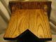 Rustic Oak Foot Stool Plant /display Stand 8 R Primitives photo 3