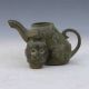 Chinese Antique Bronze Handwork Carved Cat Shape Teapot 1 Teapots photo 3