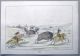 1842 G.  Catlin Handcol Engraving Native American Indians Buffalo Hunt Native American photo 2
