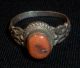 Byzantine Ancient Artifact - Silver Ring With Stone Gem Circa 1200 - 1400 Ad - 3529 Other Antiquities photo 2