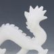 100 Natural White Jade Hand Carved Dragon Statue Dragons photo 2