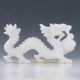 100 Natural White Jade Hand Carved Dragon Statue Dragons photo 4