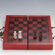 Chinese Antique Handwork Terracotta Warrior Motif Chess & Wooden Box Boxes photo 2