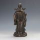Chinese Brass Copper Gilt Handwork The God Of Fortune Statue - Lu God Other Antique Chinese Statues photo 5