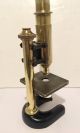 Antique C.  Reichert Wien Brass Microscope From University Cambridge Box & Lenses Other Antique Science Equip photo 1