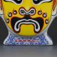 Chinese Jingdezhen Color Porcelain Hand - Painted Jingju Facial Vase Vases photo 3