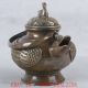 An Old Copper Hand Carved Duck Teapot With Qing Dynasty Mark Teapots photo 3