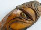 Vintage C1950 Sepik River Hand Carved Mask Operculum Eyes Papua Guinea Pacific Islands & Oceania photo 4