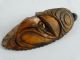 Vintage C1950 Sepik River Hand Carved Mask Operculum Eyes Papua Guinea Pacific Islands & Oceania photo 5