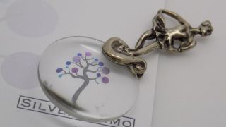 Vintage Solid Silver Ballerina Magnifier Miniature - Stamped - Made In Italy photo