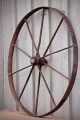 Old Vintage Antique Primitive Steel Spoke Wagon Cart Implement Wheel Farm Decr A Primitives photo 6