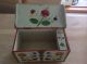 Old Norwegian Box Or Casket With Rosemaled Os Painting Primitives photo 5